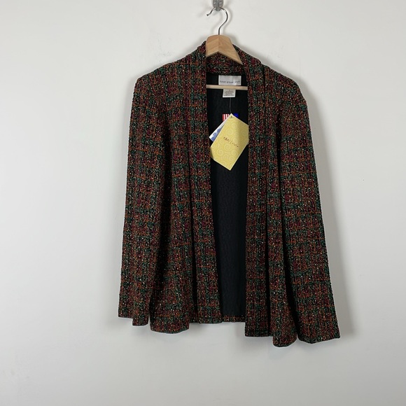 Susan Graver Womens 2 Piece Tunic Cardigan Set Stretch Cowl Neck Long Sleeve Top - Picture 8 of 10